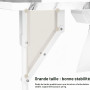 LARS360 Table de manucure avec aspiration, pliable, table de manucure, portable, avec roulettes, sac à poussière, sac de transpo