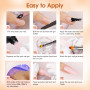 ROSALIND 48W Lampe Kit Ongle Gel UV Complet 14 Couleurs Gel Construction | Gel Construction Ongle UV Kit avec Lime A Ongles Elec