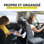 Protege Siege Voiture, 2 Pièces, mit 2 Netztaschen, 60 cm×45 cm | Protection Siege Voiture Enfant, Tissu Oxford, Facile à Nettoy