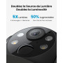 ieGeek 2K (3MP) Camera Surveillance WiFi Exterieure sans Fil Solaire | Détection Humaine IA, Nocturne Couleur, Recharge Faible L