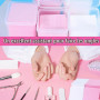 1000 Pièces Coton Lingette Ongles,Coton Ongles Gel Non Pelucheux Lingettes | Coton Ongles Ongles Degraissant Coton Vernis Rose/B