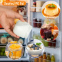 Hbazzor 200ml pot yaourt en verre avec couvercle -30 pièces petit pots en Verres à dessert transparents avec couvercle pour pudd