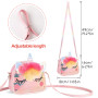 Hifot Licorne Sac a Main Bijoux Enfants Fille, Unicorn Collier Bracelet Boucle d'oreille Bagues kit Bijoux pour Cadeau Anniversa