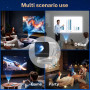 Mini Smart Vidéoprojecteur Compatible 4K, Netflix Ready Video Projecteur | Android 13 Portable Rétroprojecteur Compatible avec N