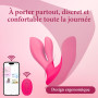 FuzzyFlavor Vibromasseurs Feminins Clitoridiens a Porter avec 9 Modes, Gode Femme Sex Toys Oscillation 360° du Point G, Sexes To
