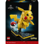 LEGO Pokémon Pikachu et Poké Ball 72152 | Set pour adulte, maquette de figurine anime articulée, présentoir dynamique, déco de c