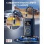 Fanttik X9 Pro Gonfleur de Pneu Portable, Pompe à vélo électrique à gonflage Rapide 27s avec manomètre numérique de Pression des