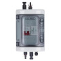 Okuyonic Boîte PV, Fenêtre Transparente DC500V 32A IP65, étanche, Anti corrosion, Ignifuge, Résistant aux UV, Disjoncteur PV pou