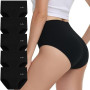 IceReco Culotte Femme Coton Taille Haute Ventre Plat Slip Femme Lot de 5 | Lot Culotte Gainante Femme Ventre Plat, Slip Femme Co