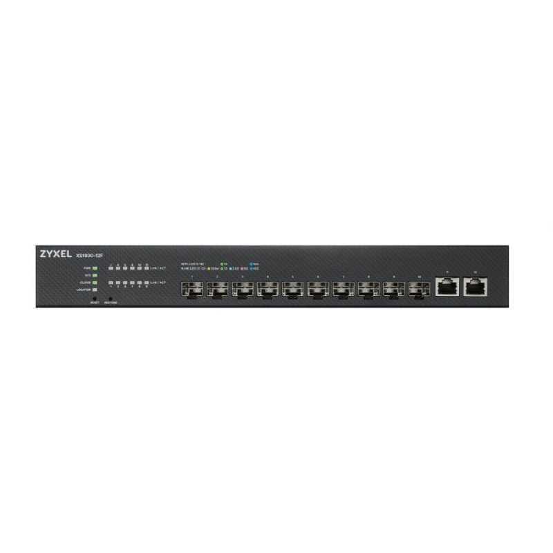 Zyxel XS1930-12F-ZZ0101F commutateur réseau Géré L2/L3 Noir