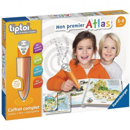 tiptoi - Coffret complet lecteur interactif + Livre Atlas - Ravensburger - Jeu 68,99 €
