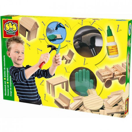 SES CREATIVE Atelier De Menuiserie - 57 pieces de bois 30,99 €