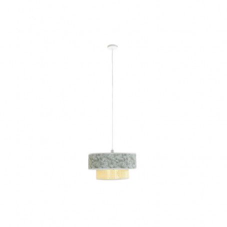 Suspension DKD Home Decor Naturel Noir Polyester Blanc Vert 40 W 50 W (46 x 46 x 126,99 €