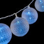 Guirlande de boules LED Ø 6 cm Gris (2 m) 20,99 €
