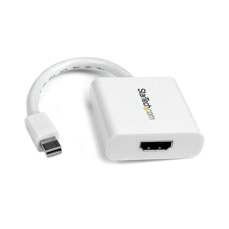 Adaptateur Mini Display Port vers HDMI Startech MDP2HDW Blanc