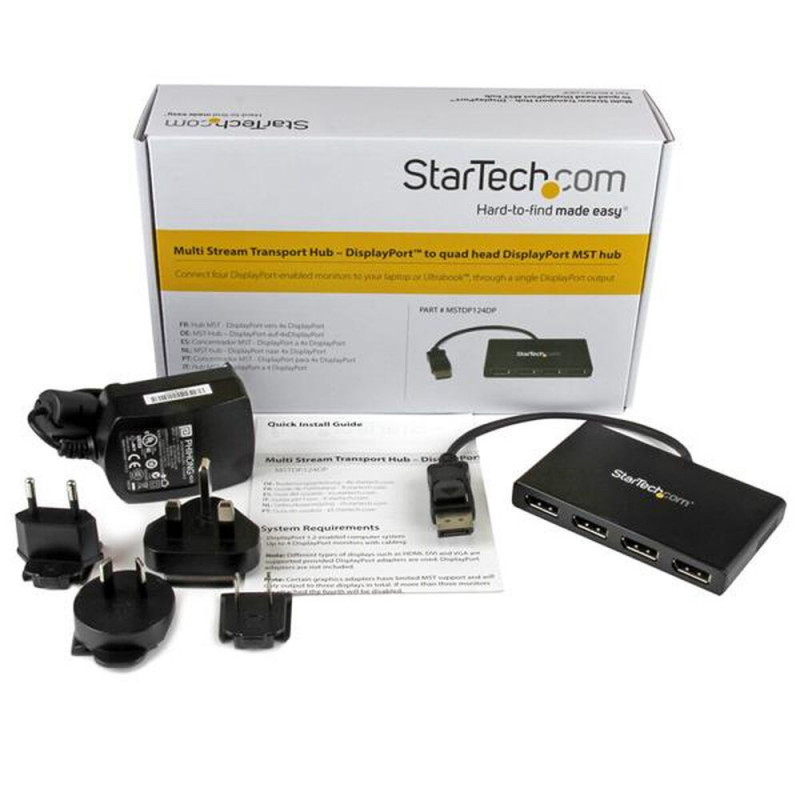Image secondaire de Hub USB Startech MSTDP124DP Noir