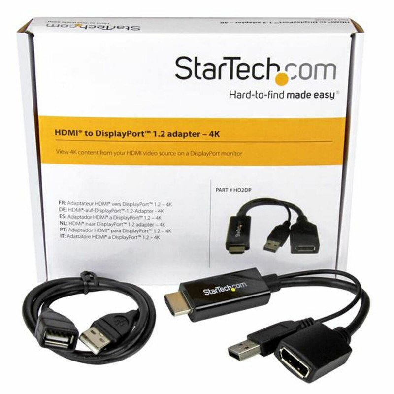 Image secondaire de Startech.com Adaptateur HDMI vers DisplayPort 4K alimenté par USB