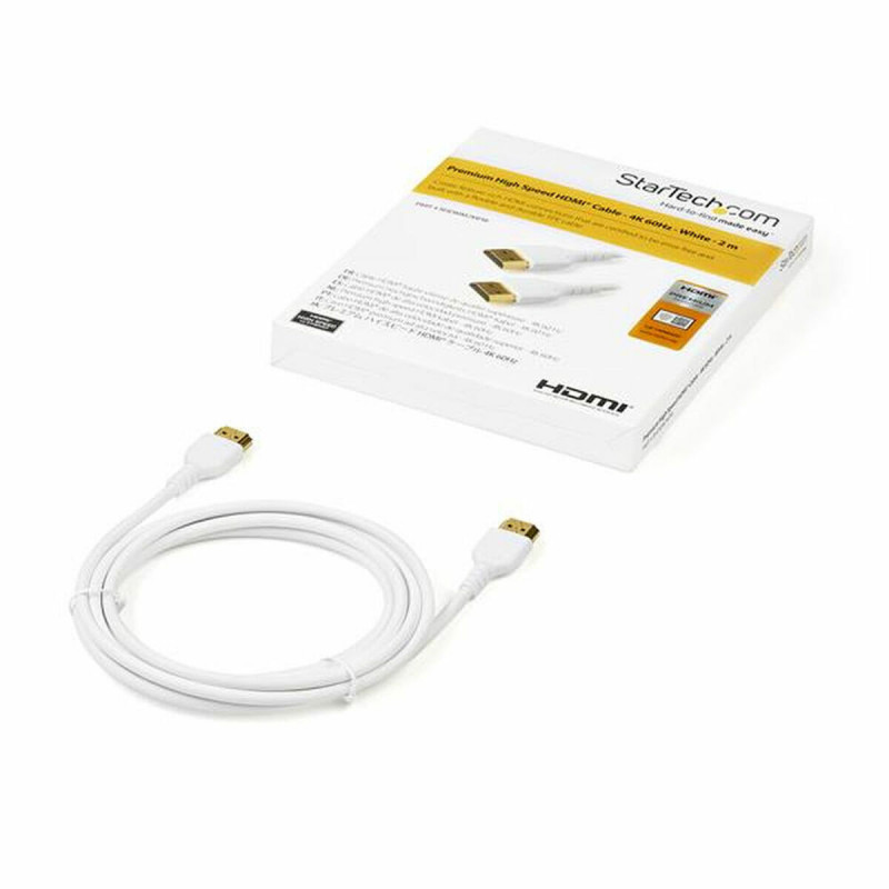 Image secondaire de Startech.com Câble HDMI de haute vitesse avec Ethernet de 2 m - 4K 60 Hz - Premium