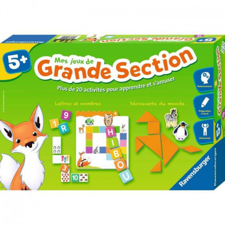 Mes jeux de grande section - Coffret complet éducatif - 20 activités programme 3 38,99 €