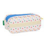 Trousse Fourre-Tout Triple Benetton Topitos Blanc (21,5 x 10 x 8 cm) 31,99 €