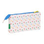Trousse Fourre-Tout Triple Benetton Topitos Blanc (22 x 12 x 3 cm) 29,99 €