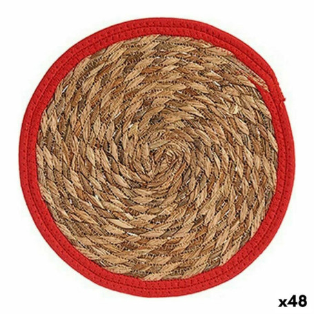 Dessous de plat Naturel Rouge Fibre naturelle (30 x 1 x 30 cm) (48 Unité 179,99 €